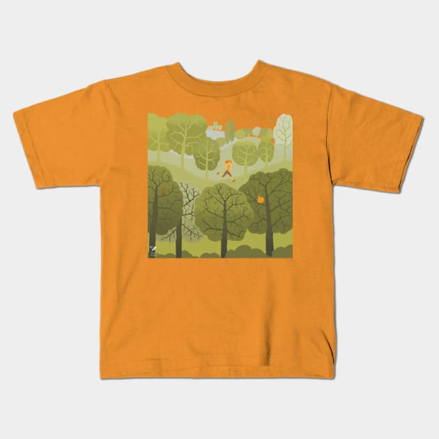 Freedom - Running Kids T-Shirt by mnutz